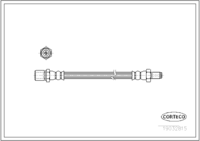 Brake Hose, CORTECO, OEM 9691033605, Article number 1 9 0 3 2 8 1 5, TOYOTA (108619)