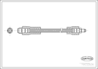 Brake Hose, CORTECO, OEM 4144280035, Article number 1 9 0 3 2 8 3 6, MERCEDES-BENZ (108628)