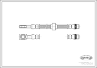 Brake Hose, CORTECO, OEM 4806F5, Article number 1 9 0 3 2 8 3 8, PEUGEOT (108629)
