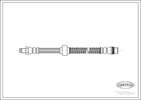 Brake Hose, CORTECO, OEM 4620100QAH, Article number 1 9 0 3 2 8 4 0, NISSAN (108631)