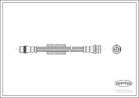 Brake Hose, CORTECO, OEM 4628600QAA, Article number 1 9 0 3 2 8 4 6, NISSAN (108637)