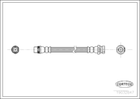Brake Hose, CORTECO, OEM 4423000QAD, Article number 1 9 0 3 2 8 4 7, NISSAN (108638)