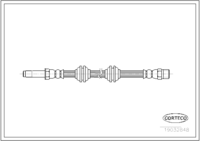 สายเบรค CORTECO OEM 6384280835 หมายเลขสินค้า 1 9 0 3 2 8 4 8, MERCEDES-BENZ (108639)