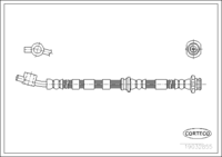 Brake Hose, CORTECO, OEM 462102F002, Article number 1 9 0 3 2 8 5 5, NISSAN (108643)
