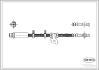 Brake Hose, CORTECO, OEM ANR4704, Article number 1 9 0 3 2 8 6 8, LAND ROVER (108652)
