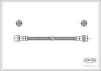 Brake Hose, CORTECO, OEM EC014381XA, Article number 1 9 0 3 2 8 7 0, MAZDA (108654)