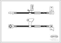 Brake Hose, CORTECO, OEM 4509722, Article number 1 9 0 3 2 8 7 8, CHRYSLER (108656)