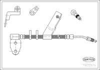 Brake Hose, CORTECO, OEM 5273671, Article number 1 9 0 3 2 8 7 9, CHRYSLER (108657)