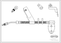Brake Hose, CORTECO, OEM 5273670, Article number 1 9 0 3 2 8 8 0, CHRYSLER (108658)
