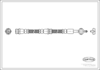 Brake Hose, CORTECO, OEM 3395836, Article number 1 9 0 3 2 8 8 6, FORD (108664)