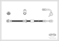 Brake Hose, CORTECO, OEM 01464S04V02, Article number 1 9 0 3 2 8 9 5, HONDA (108673)