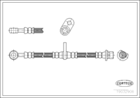 Brake Hose, CORTECO, OEM 46431SP0023, Article number 1 9 0 3 2 9 0 6, HONDA (108684)