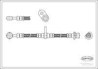 Brake Hose, CORTECO, OEM 46430SP0023, Article number 1 9 0 3 2 9 0 7, HONDA (108685)