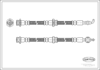 Brake Hose, CORTECO, OEM 8943854331, Article number 1 9 0 3 2 9 1 1, ISUZU (108689)