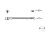 Brake Hose, CORTECO, OEM 8943827932, Article number 1 9 0 3 2 9 1 3, ISUZU (108691)၊