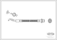 Brake Hose, CORTECO, OEM 9094702973, Article number 1 9 0 3 2 9 1 7, LEXUS (108695)