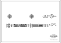 Brake Hose, CORTECO, OEM MR129882, Article number 1 9 0 3 2 9 2 6, MITSUBISHI (108704)