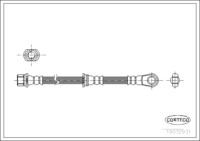 Brake Hose, CORTECO, OEM MR370252, Article number 1 9 0 3 2 9 3 1, MITSUBISHI (108709)