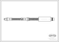 Brake Hose, CORTECO, OEM GBH90342, Article number 1 9 0 3 2 9 4 2, MG (108720)