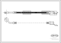 Brake Hose, CORTECO, OEM 52008675AB, Article number 1 9 0 3 2 9 5 5, CHRYSLER (108733)