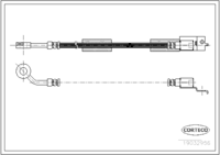 Brake Hose, CORTECO, OEM 52008674AC, Article number 1 9 0 3 2 9 5 6, CHRYSLER (108734)