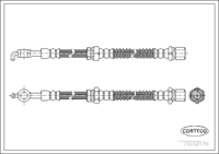 Brake Hose, CORTECO, OEM 96222062, Article number 1 9 0 3 2 9 7 0, DAEWOO (108747)
