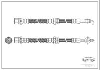 Brake Hose, CORTECO, OEM 96222064, Article number 1 9 0 3 2 9 7 1, DAEWOO (108748)