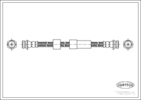 Brake Hose, CORTECO, OEM 3672192, Article number 1 9 0 3 2 9 7 5, FORD (108752)