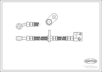 Brake Hose, CORTECO, OEM 01464SAAG00, Article number 1 9 0 3 2 9 8 4, HONDA (108759)
