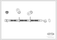 Brake Hose, CORTECO, OEM 01465S2A000, Article number 1 9 0 3 2 9 8 7, HONDA (108762)