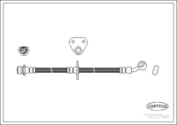Brake Hose, CORTECO, OEM 01468S2A000, Article number 1 9 0 3 2 9 8 9, HONDA (108764)