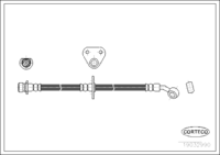 Brake Hose, CORTECO, OEM 01466S2A000, Article number 1 9 0 3 2 9 9 0, HONDA (108765)