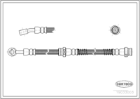 สายเบรค CORTECO OEM 587313A000 หมายเลขสินค้า 1 9 0 3 3 0 0 3, HYUNDAI (108778)