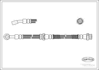 Brake Hose, CORTECO, OEM 587323A000, Article number 1 9 0 3 3 0 0 4, HYUNDAI (108779)