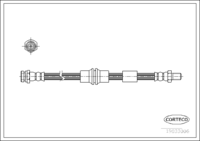 Brake Hose, CORTECO, OEM 0K2CA43980D, Article number 1 9 0 3 3 0 0 6, KIA (108781)