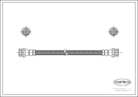 Brake Hose, CORTECO, OEM 0K2A343810, Article number 1 9 0 3 3 0 0 7, KIA (108782)