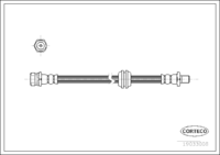 Brake Hose, CORTECO, OEM 0K20143980B, Article number 1 9 0 3 3 0 0 8, KIA (108783)