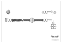 Brake Hose, CORTECO, OEM 0K56A43980A, Article number 1 9 0 3 3 0 1 1, KIA (108786)