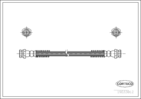 Brake Hose, CORTECO, OEM 0K55243820C, Article number 1 9 0 3 3 0 1 2, KIA (108787)