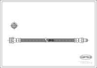 Brake Hose, CORTECO, OEM 0K01143820, Article number 1 9 0 3 3 0 1 4, KIA (108789)