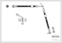 Brake Hose, CORTECO, OEM TA0143980A, Article number 1 9 0 3 3 0 1 9, MAZDA (108793)