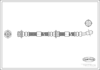 Brake Hose, CORTECO, OEM 462105F007, Article number 1 9 0 3 3 0 2 8, NISSAN (108800)