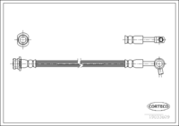 Brake Hose, CORTECO, OEM 46210VB017, Article number 1 9 0 3 3 0 2 9, NISSAN (108801)