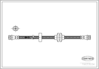 Brake Hose, CORTECO, OEM 6025310456, Article number 1 9 0 3 3 0 3 4, RENAULT (108806)