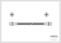 Brake Hose, CORTECO, OEM 5156081A00, Article number 1 9 0 3 3 0 4 7, SUZUKI (108816)