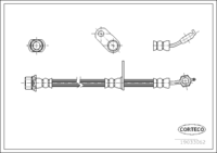 Brake Hose, CORTECO, OEM 9094702736, Article number 1 9 0 3 3 0 6 2, LEXUS (108830)