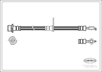 CORTECO OEM Brake Hose for Toyota, Front Axle Right, Length 590mm (9094702C47)