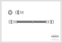 สายเบรค CORTECO OEM 9094702862, 1 9 0 3 3 0 8 0, TOYOTA (108843)