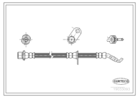 Brake Hose, CORTECO, OEM 9094702B62, Article number 1 9 0 3 3 0 9 3, TOYOTA (108854)