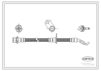 Brake Hose, CORTECO, OEM 9094702B61, Article number 1 9 0 3 3 0 9 4, TOYOTA (108855)